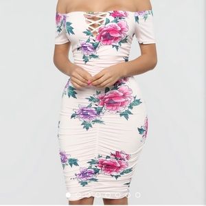 No End To The Fun Floral Dress Pink/combo